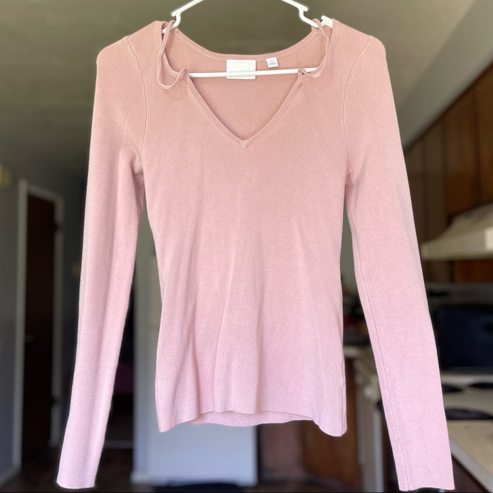 ANTHROPOLOGIE COLD SHOULDER LONG SLEEVE